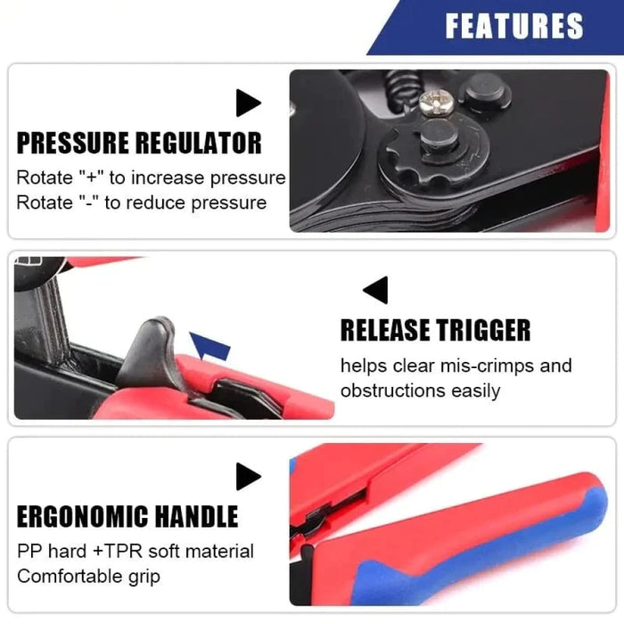 Self Adjustable Crimping Tool for Awg23 7 0.25 10mm2 Wires