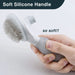 Self Cleaning Pet Hair Brush Soft Silicone Handle Round Tip