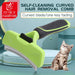 Self Cleaning Arc Wire Brush For Dog Cat Removes Hair