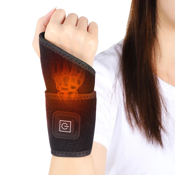 Self Heating Magnetic Wrist Support for Pain Relief