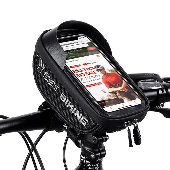 Sensitive Touch Screen Bicycle Phone Bag with Headphone
