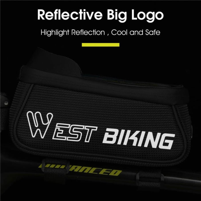 Sensitive Touch Screen Bicycle Phone Bag With Headphone