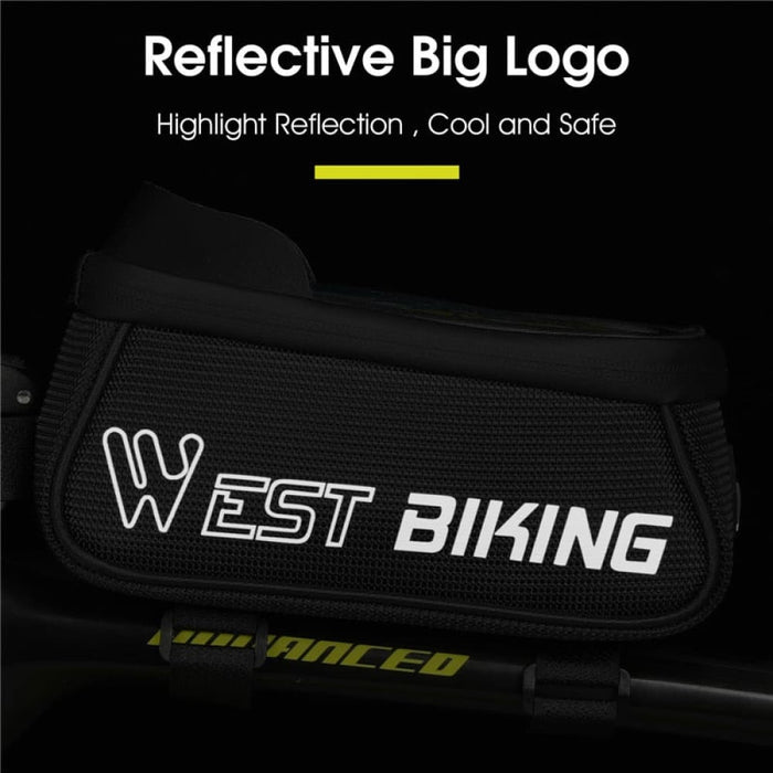 Sensitive Touch Screen Bicycle Phone Bag with Headphone