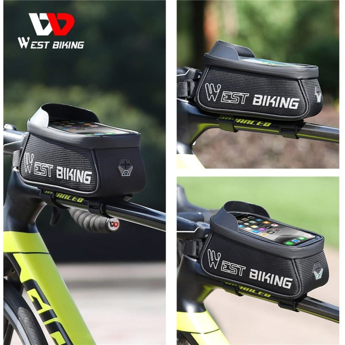 Sensitive Touch Screen Bicycle Phone Bag with Headphone