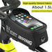 Sensitive Touch Screen Bicycle Phone Bag with Headphone