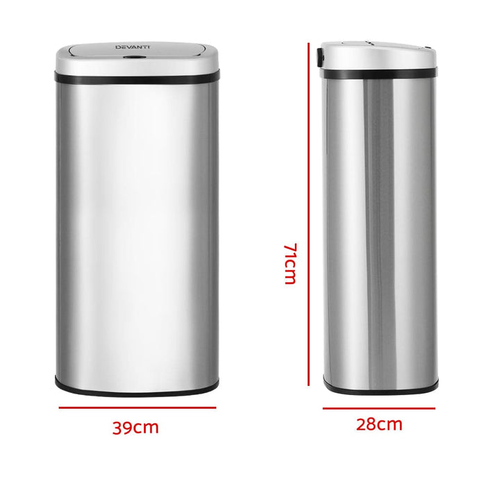 Sensor Bin 60l Motion Rubbish Stainless Trash Can Automatic