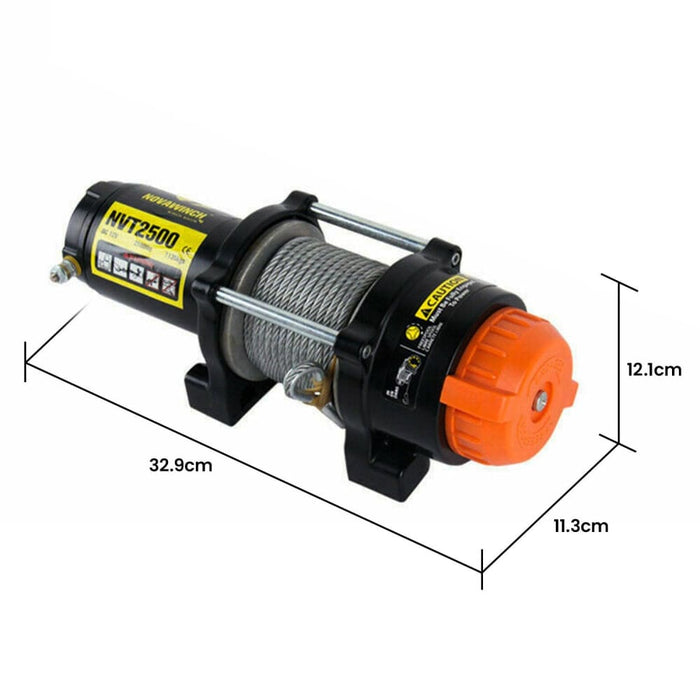 T Series 12v Electric Winch 1133kg 2500lbs