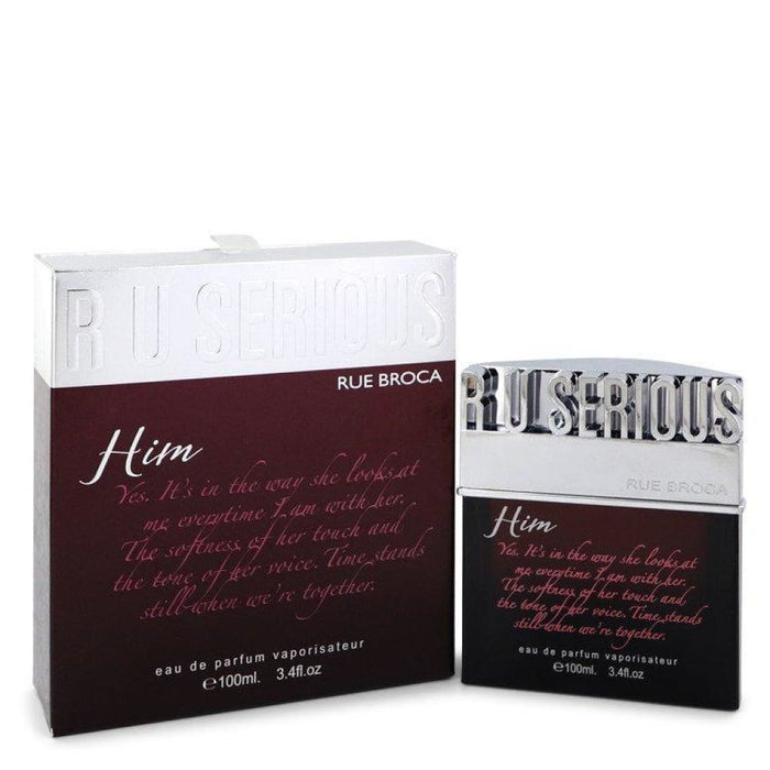 R u Serious Him Edp Spray by Rue Broca for Men - 100 Ml