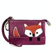 Sewing Thread Leather Fox Handbags Cute Mini Key Case