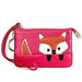Sewing Thread Leather Fox Handbags Cute Mini Key Case