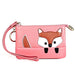 Sewing Thread Leather Fox Handbags Cute Mini Key Case