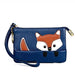 Sewing Thread Leather Fox Handbags Cute Mini Key Case