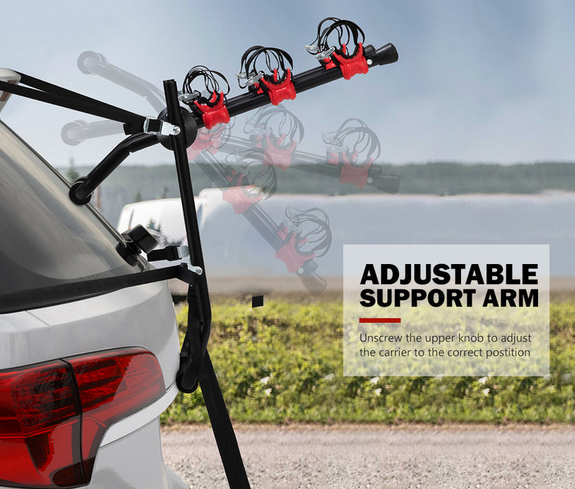 3 Bike Bicycle Carrier Universal Trunk Foldable