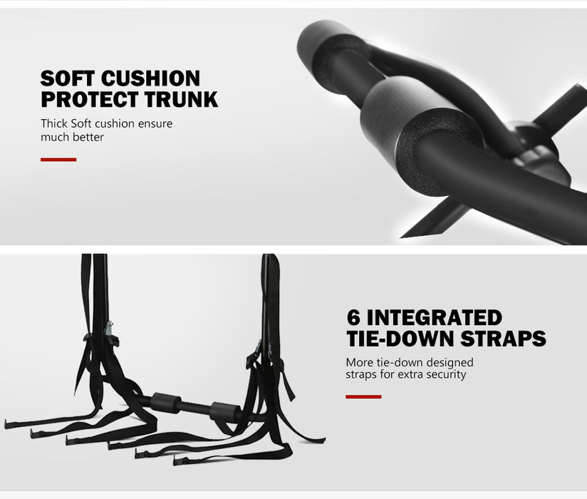 3 Bikes Rack Bicycle Carrier Car Rear Universal Trunk Foldable