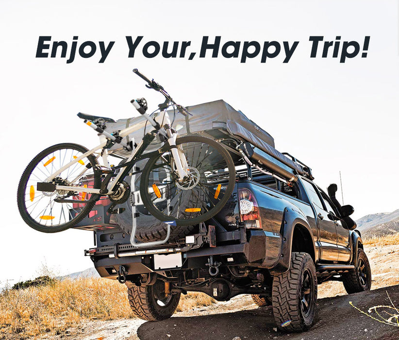 2 Bicycle Bike Carrier Spare Tire Rack Foldable
