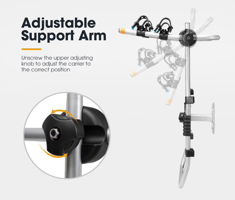 2 Bicycle Bike Carrier Spare Tire Rack Foldable