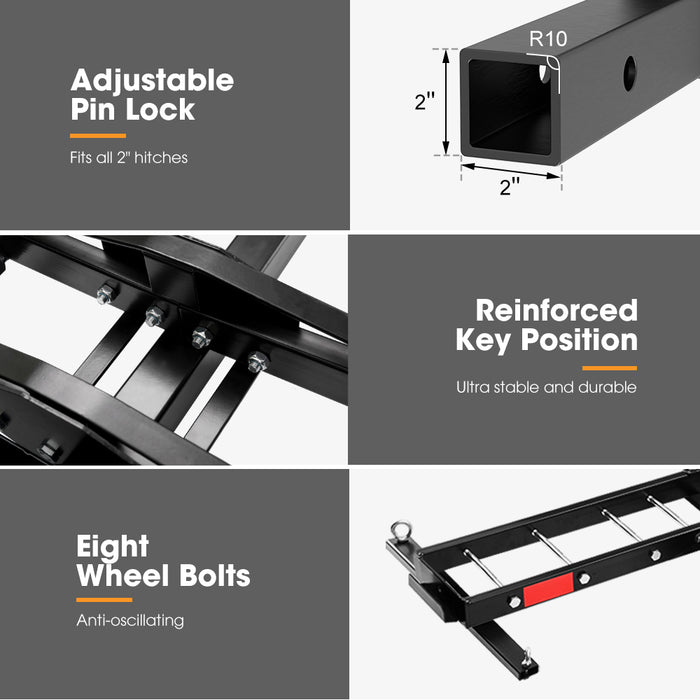 2 Arms Steel Motorcycle Motorbike Carrier