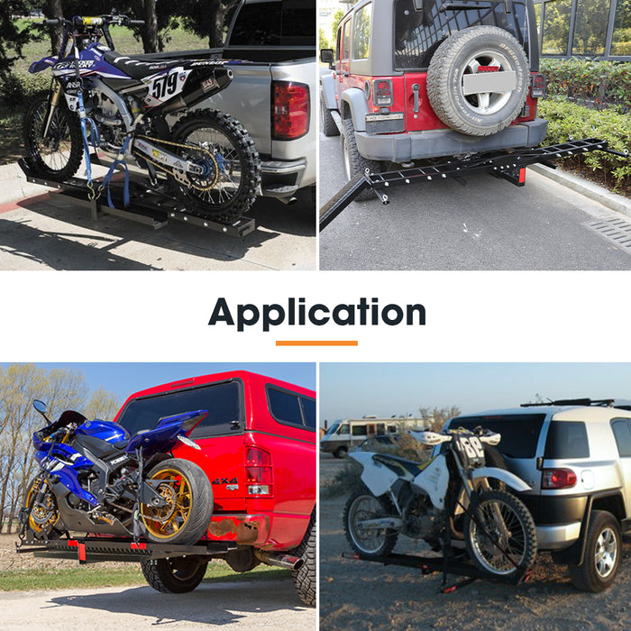 2 Arms Steel Motorcycle Motorbike Carrier