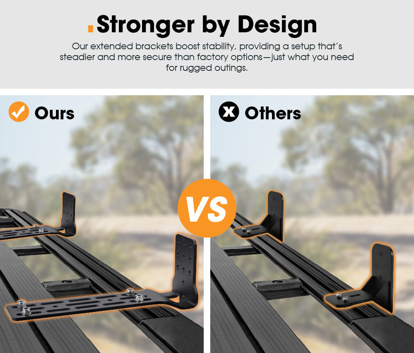 Long Awning "L" Bracket For 180 & 270 Awnings Powder Coated Steel