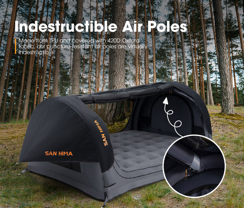 Double Air Swag Camping Swags Dome Tent Free Standing 22Cm Air Mattress