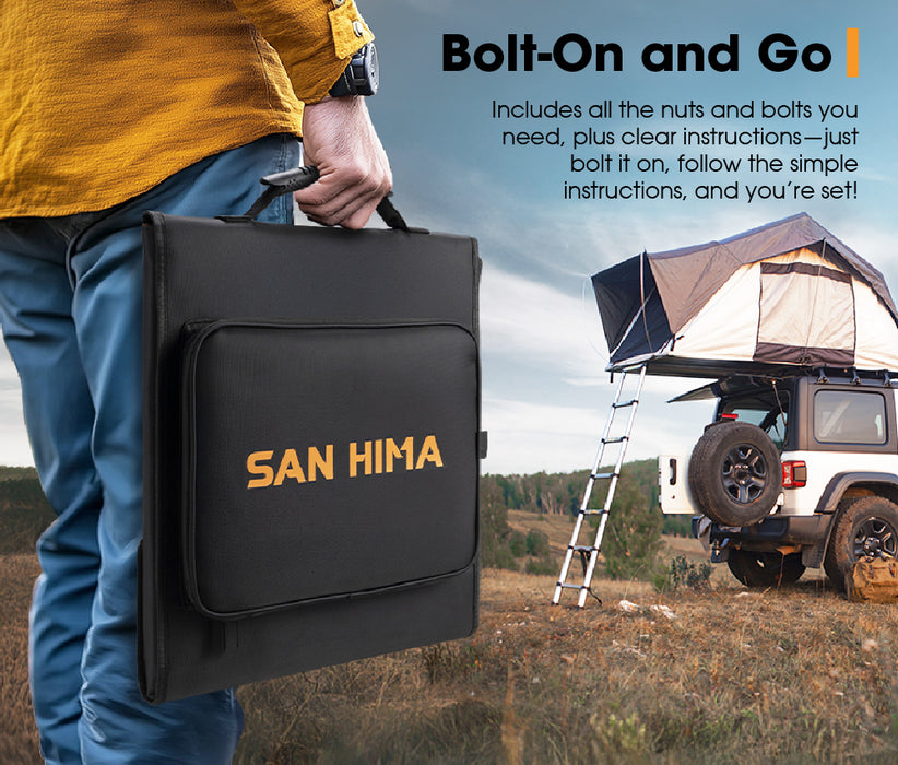 12V 160W Folding Solar Blanket Flexible Blanket Kit Camping Charging