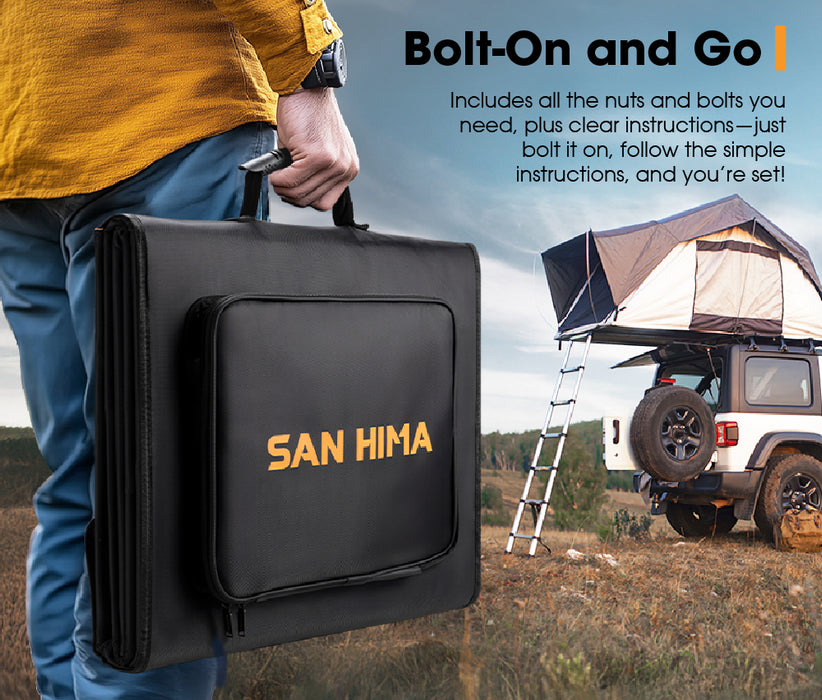 12V 360W Folding Solar Blanket Flexible Blanket Kit Camping Charging