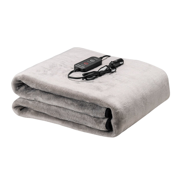 12V Electric Blanket With Controller Washable Throw Rug Travel Camping