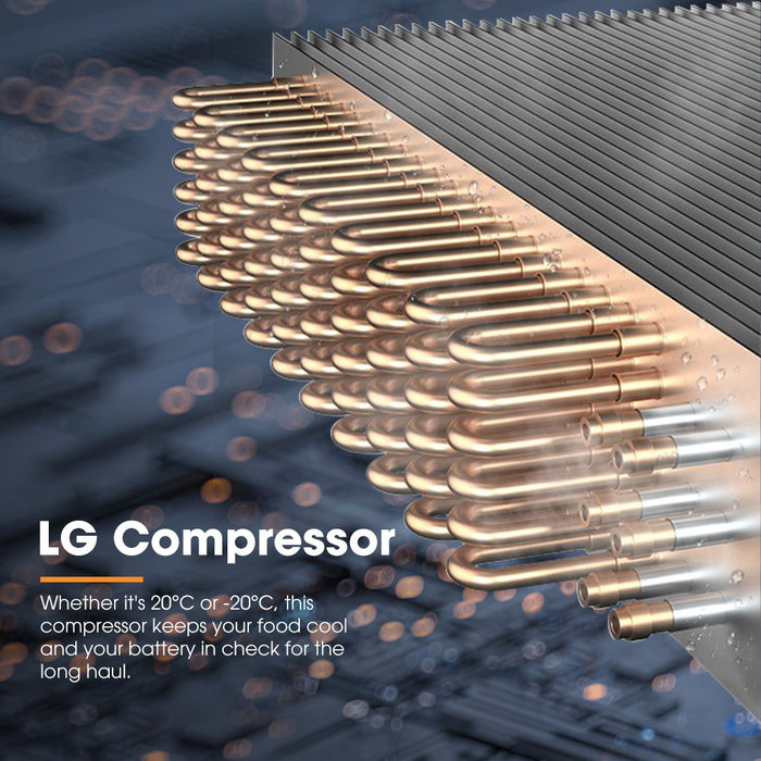 95L Portable Camping Fridge Freezer Dual Zone Caravan Car Cooler 4Wd