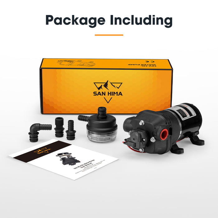 12V Water Pump 12L / Min Pressure Self Priming Caravan Camping Boat