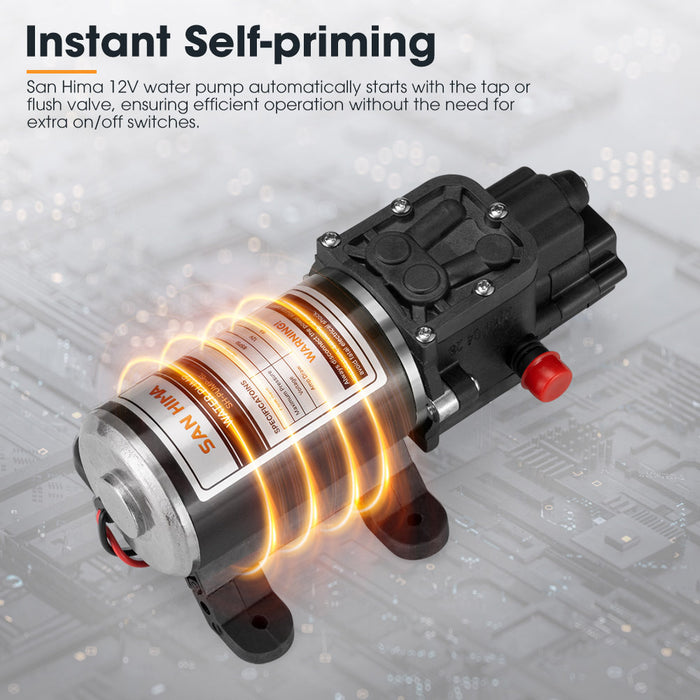 12V Water Pump 6L / Min Pressure Self Priming Caravan Camping Boat