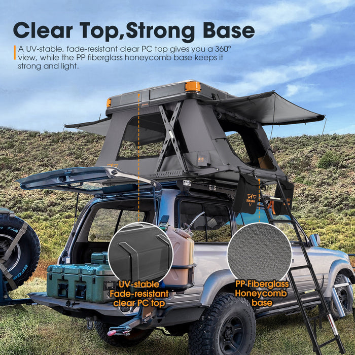 Kosci E-Rise Electric Rooftop Tent Hardshell Automatic Outdoor Camping