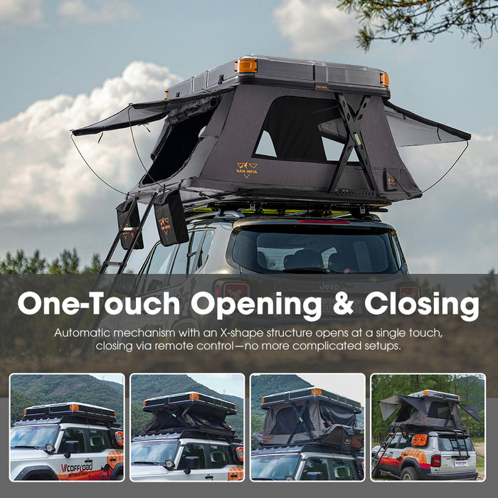 Kosci E-Rise Electric Rooftop Tent Hardshell Automatic Outdoor Camping
