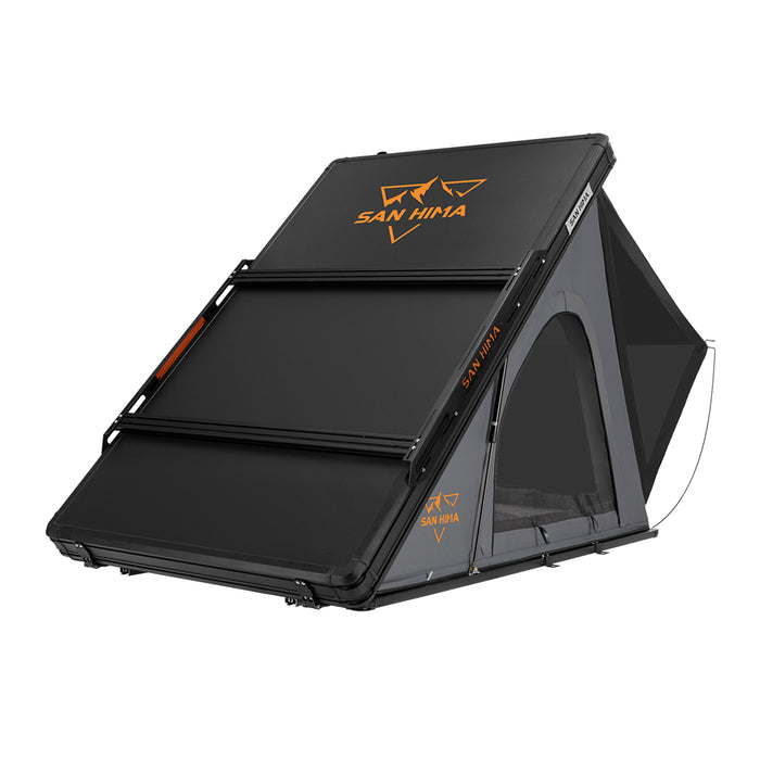 Kalbarri Lite Rooftop Tent Hardshell With Ladder & Rack Grey Camping