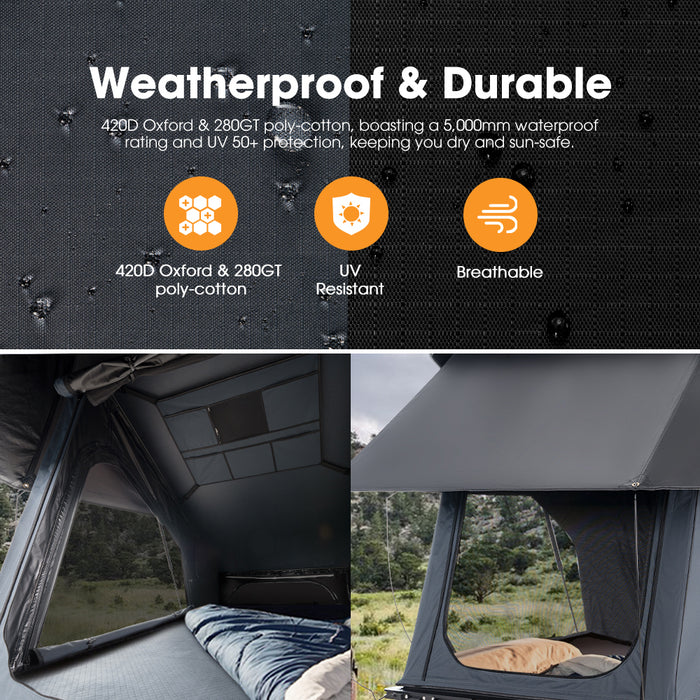 Kalbarri X Rooftop Tent Hardshell With Ladder Camping 4X4 4Wd