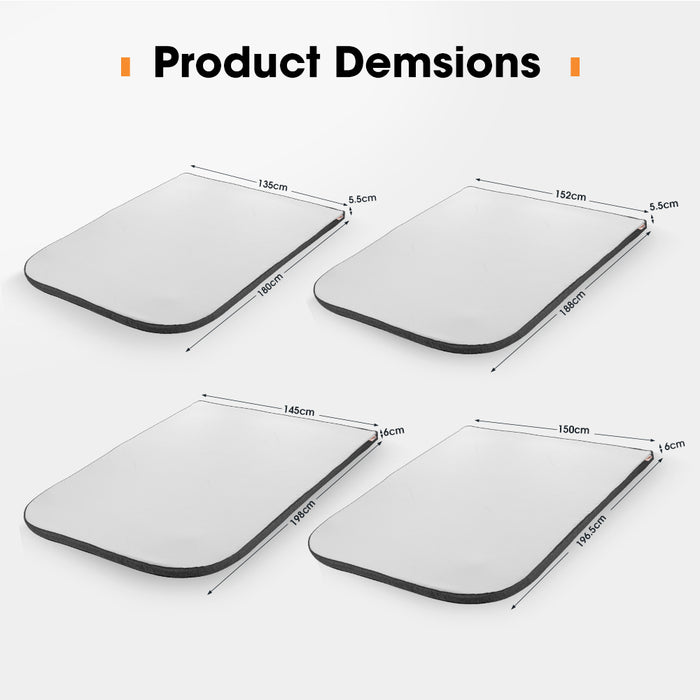 Caravan Mattress Topper Queen Size Mat Rv Bed