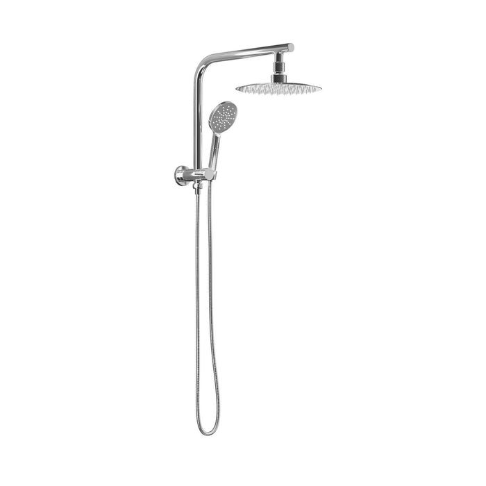 10" Rain Shower Head Set Round 3-Mode Handheld Shower Gooseneck Chrome