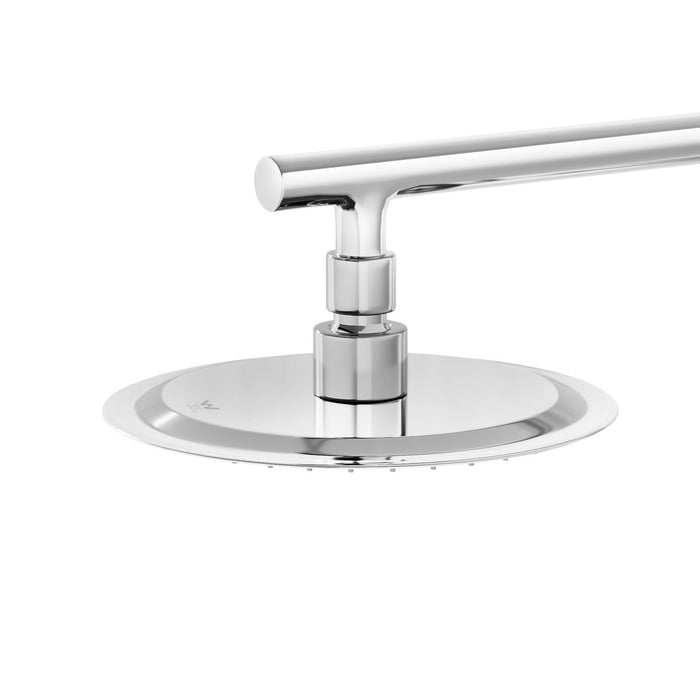 10" Rain Shower Head Set Round 3-Mode Handheld Shower Gooseneck Chrome