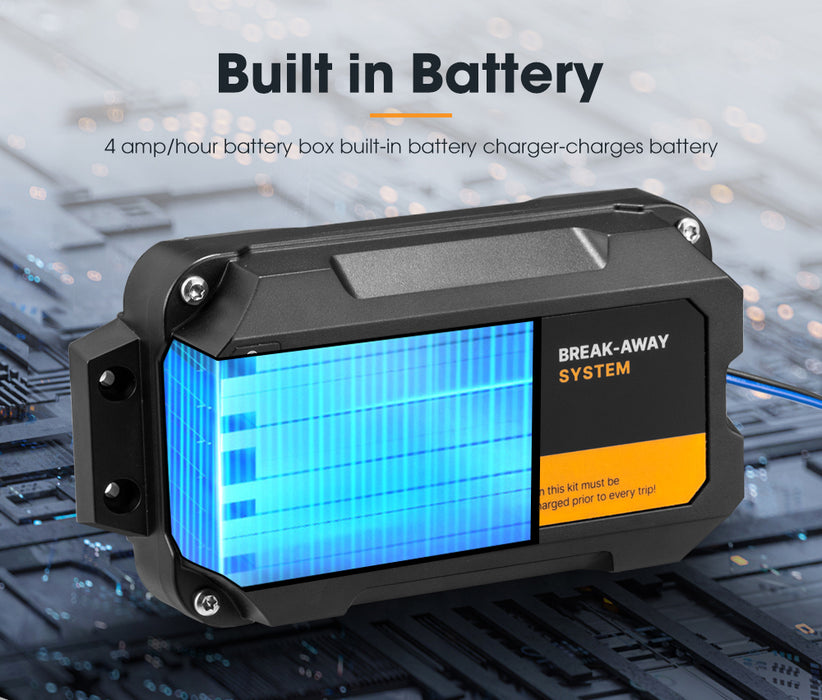 12V Break Away System With Battery & Switch Trailer Electric Breakaway