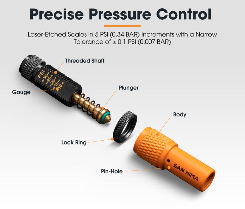 Tyre Deflators X4 Air Deflator 10~30 Psi Tire Valve Core Tool Portable