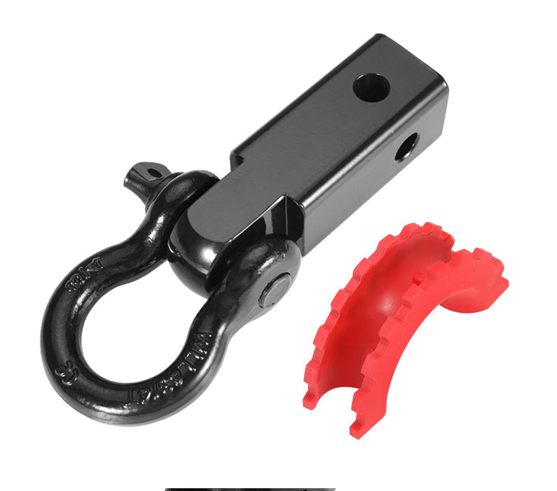 4.75T Recovery Hitch Receiver With Bow Shackle