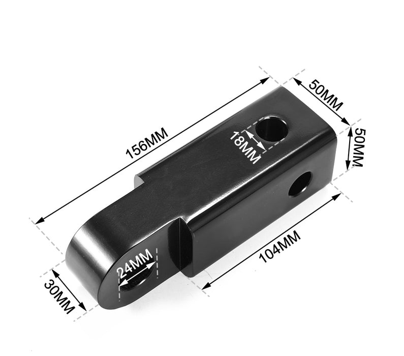 4.75T Recovery Hitch Receiver With Bow Shackle