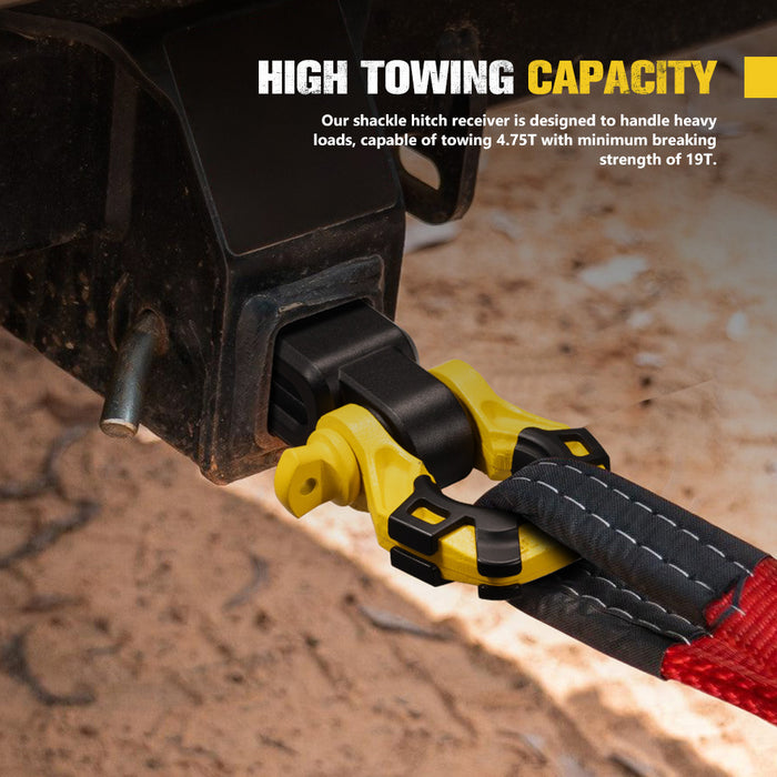 2” Recovery Hitch Receiver With 4.75T 3 / 4” D-Ring Bow Shackle