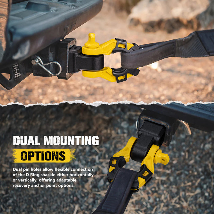 2” Recovery Hitch Receiver With 4.75T 3 / 4” D-Ring Bow Shackle