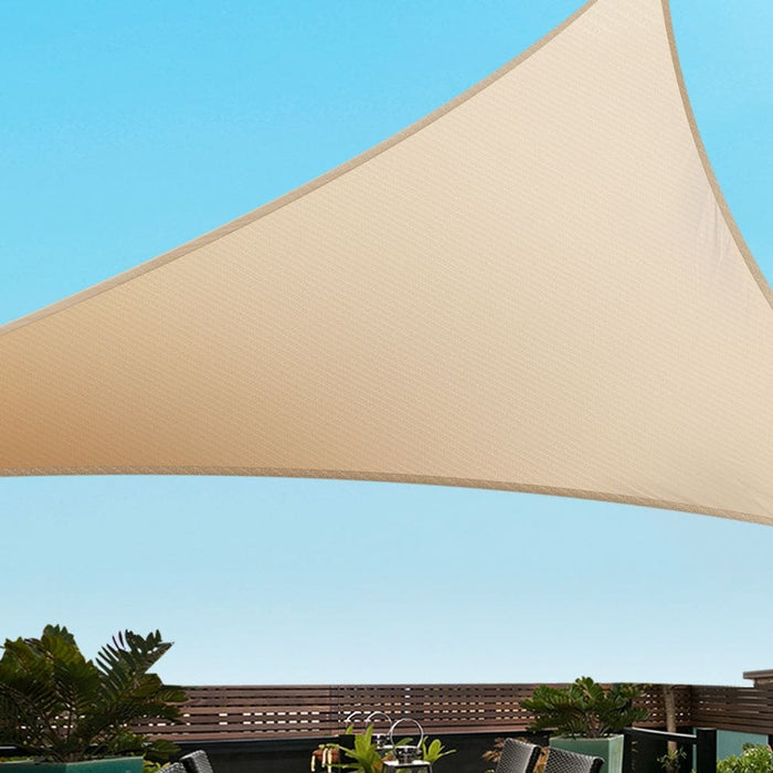 Shade Sail Cloth Shadecloth Triangle Sun Canopy 3.6x3.6x3.6m