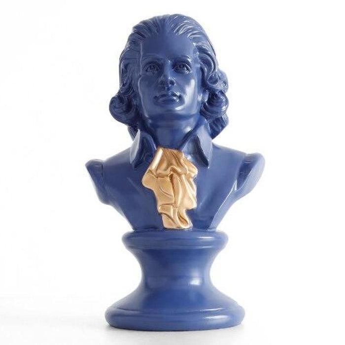 Shakespear & Mozart Head Portraits Bust Large Resin Statues