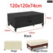 L Shape Corner Outdoor Sofa Cover Waterproof Rattan