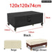L Shape Corner Outdoor Sofa Cover Waterproof Rattan