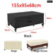 L Shape Corner Outdoor Sofa Cover Waterproof Rattan