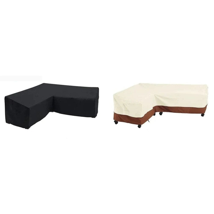 L Shape Corner Outdoor Sofa Cover Waterproof Rattan