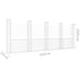 U-shape Gabion Basket with 5 Posts Iron 500x20x200 Cm Opoxkx